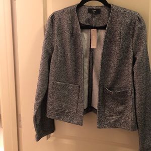 J Crew Boucle Jacket in Black/White